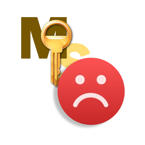 Иконка ошибка активации KMSAuto